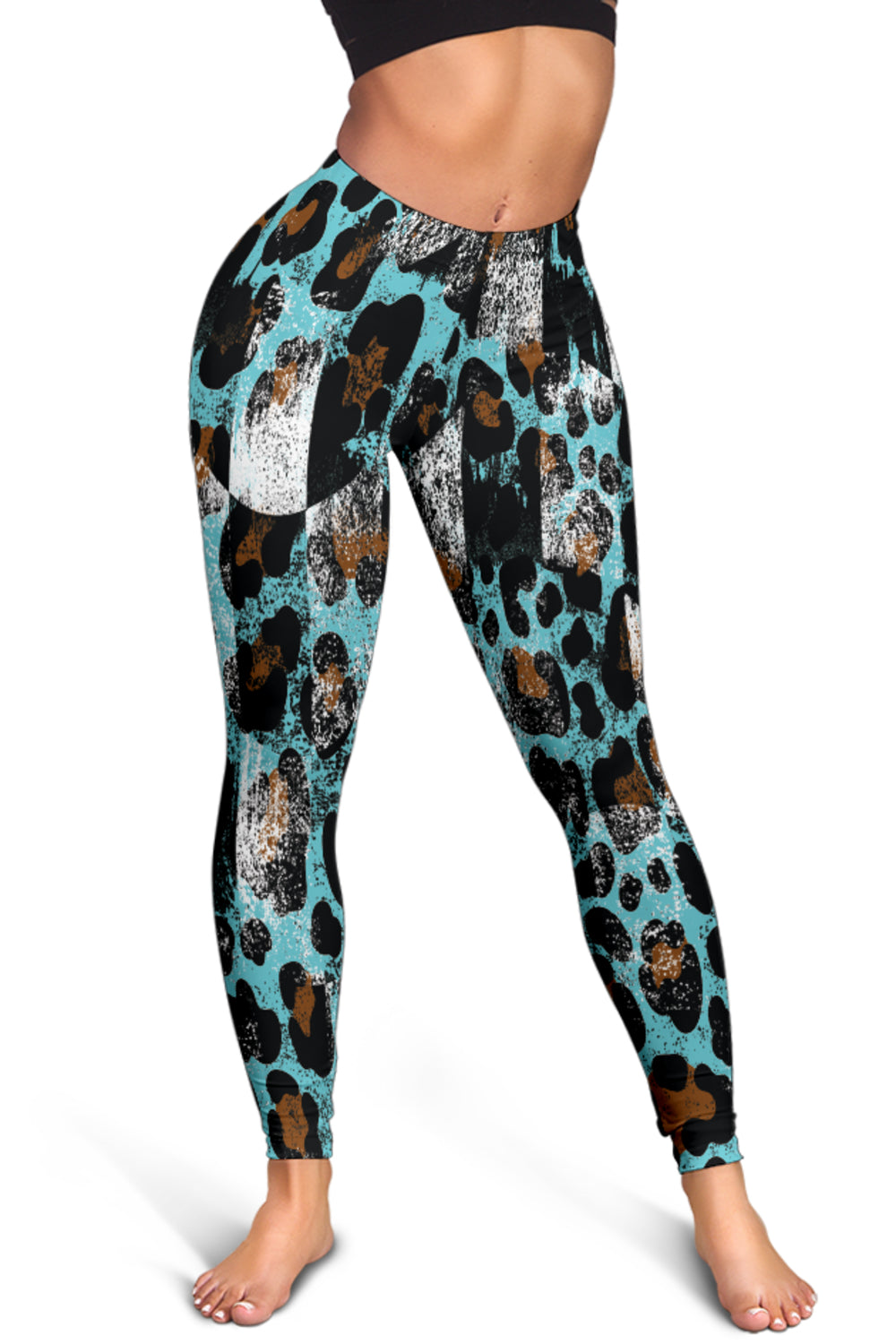 Racing Leopard Checkered Leggings