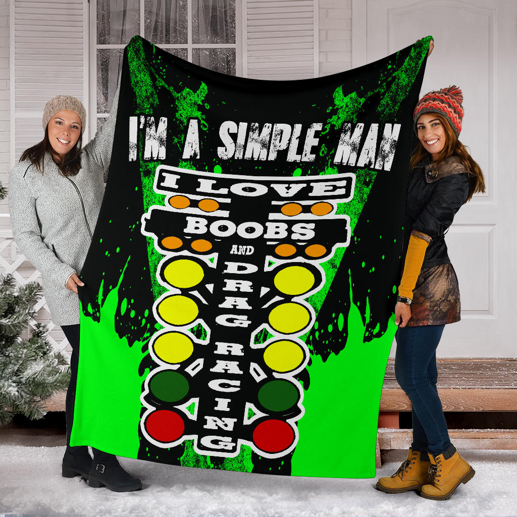 I'm A Simple Man Drag Racing Blanket
