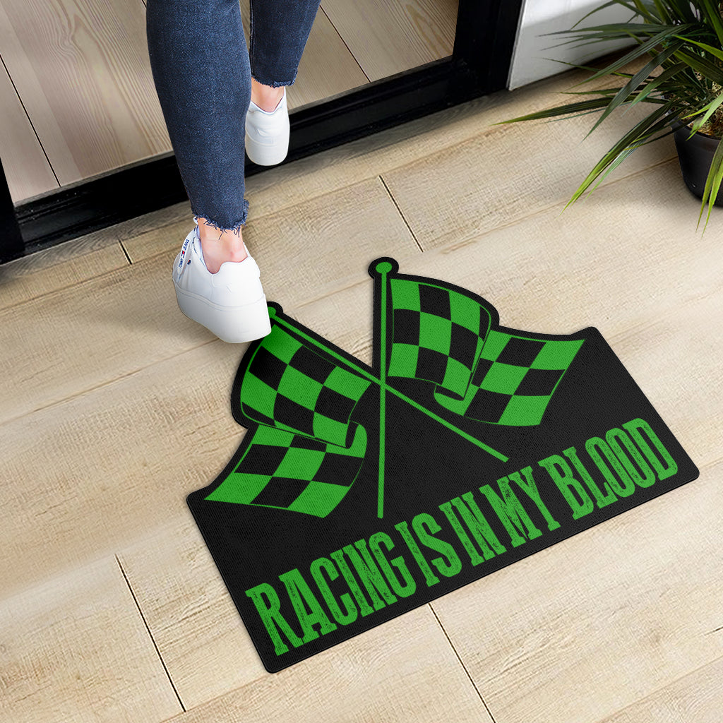 Racing Shaped Door Mats