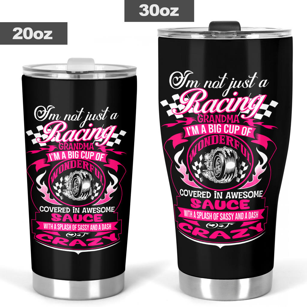 racing grandma tumbler
