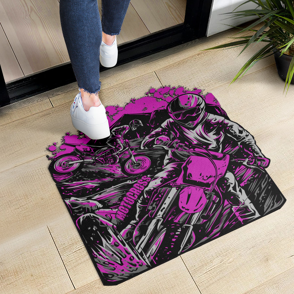 Custom Shaped Motocross Door Mat