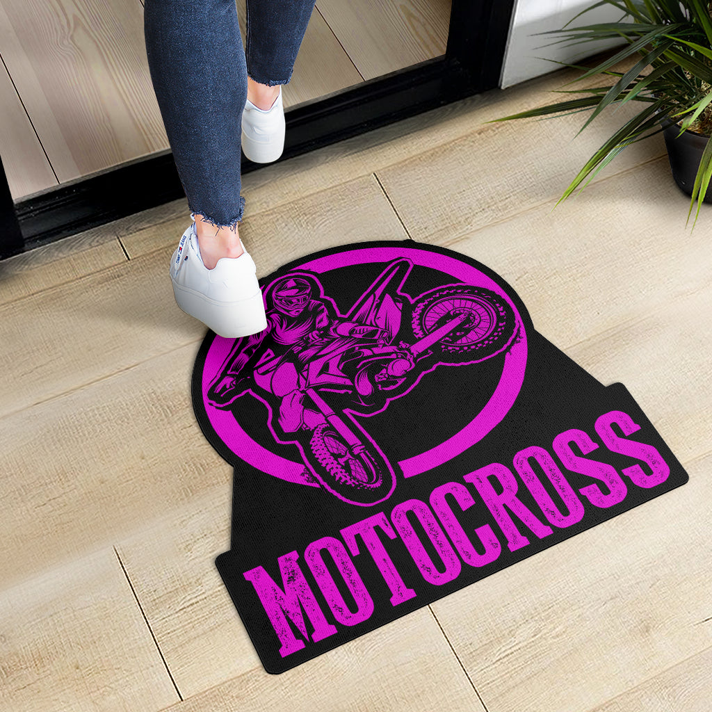 Custom Shaped Motocross Door Mat