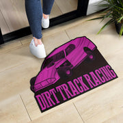 Custom shaped dirt modified door mat