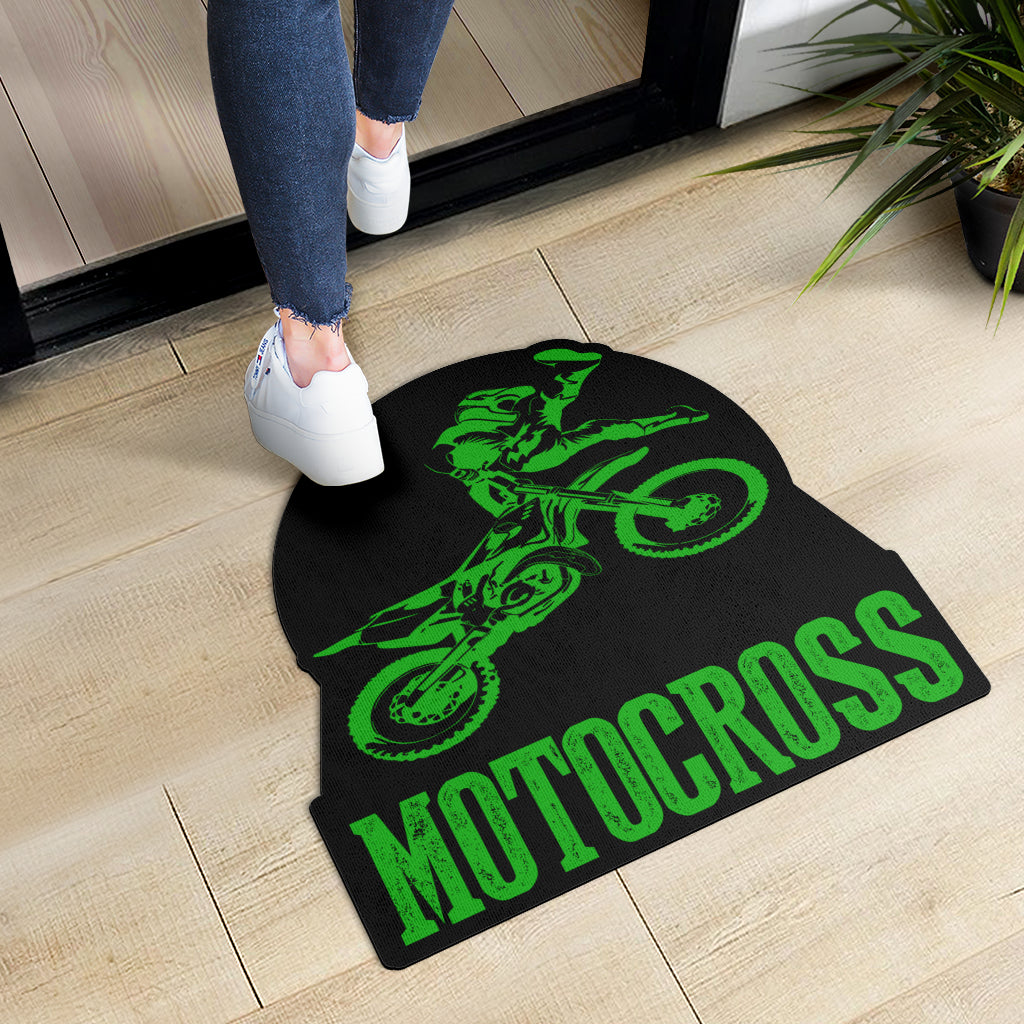 Custom Shaped Motocross Door Mat