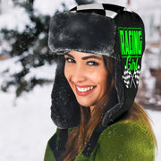 Racing Girl Checkered Trapper Hat