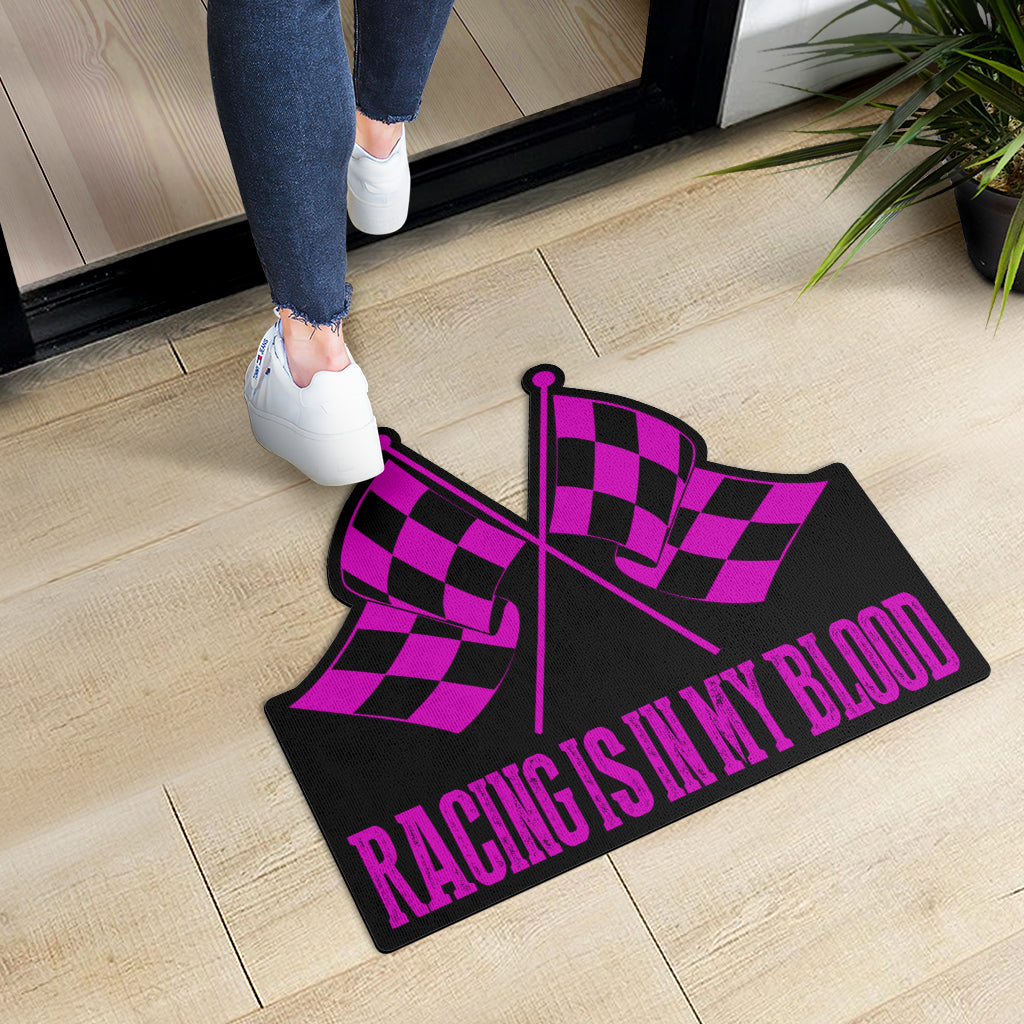 Racing Shaped Door Mats