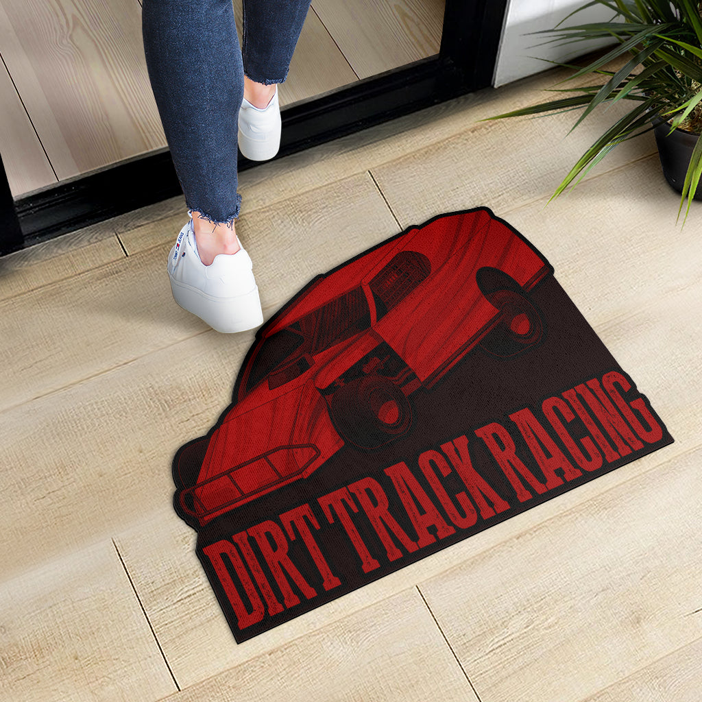 Custom shaped dirt modified door mat