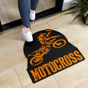 Custom Shaped Motocross Door Mat