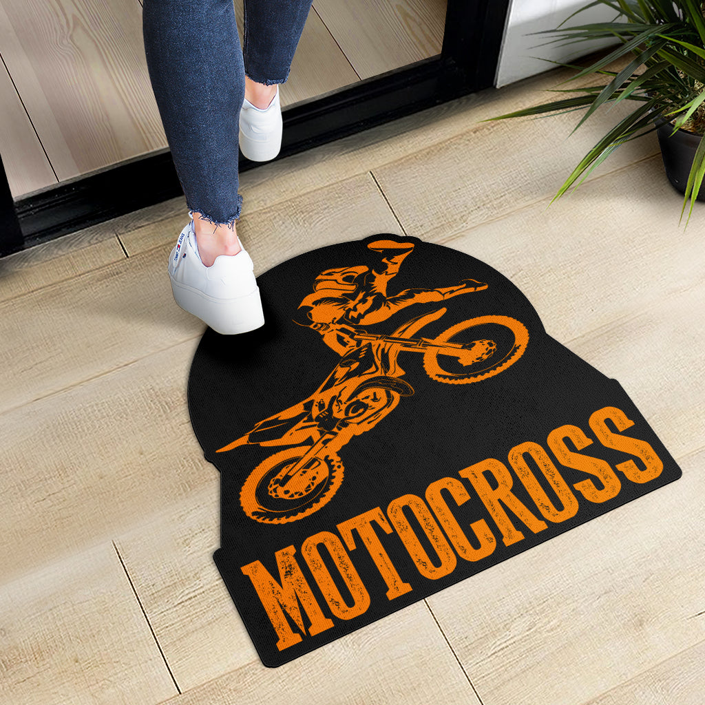 Custom Shaped Motocross Door Mat