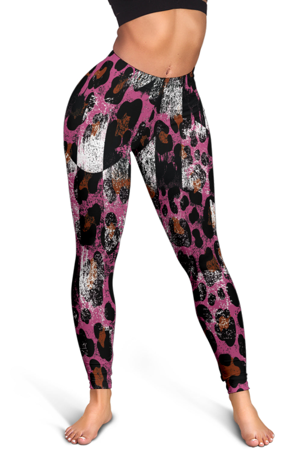 Racing Leopard Checkered Leggings