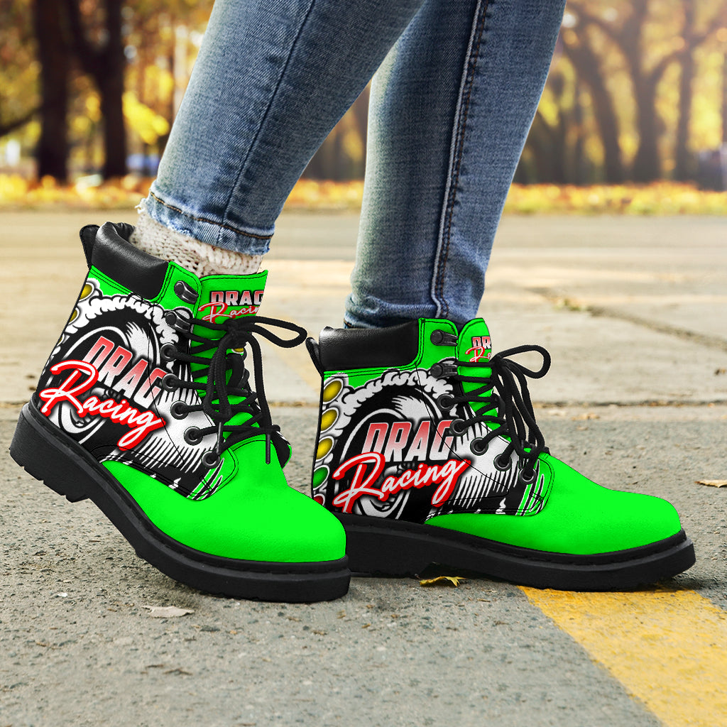 Drag Racing All-Season Boots pistachio