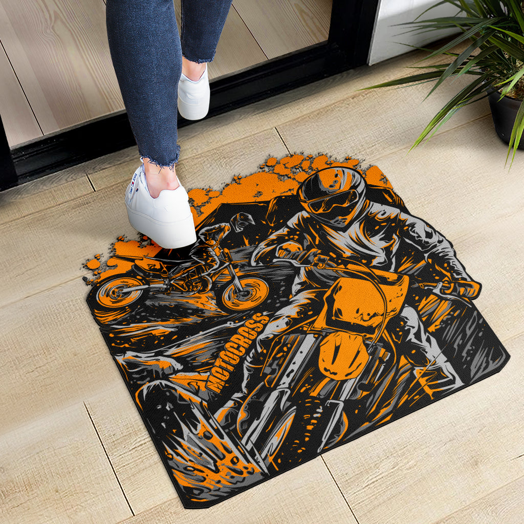 Custom Shaped Motocross Door Mat