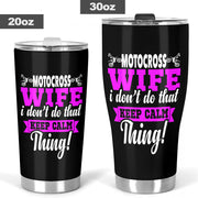 motocross wife tumbler