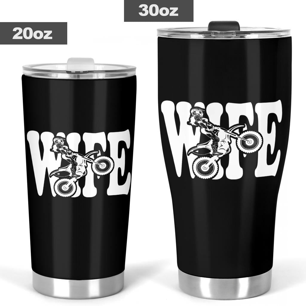 motocross wife tumbler