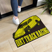Custom shaped dirt modified door mat