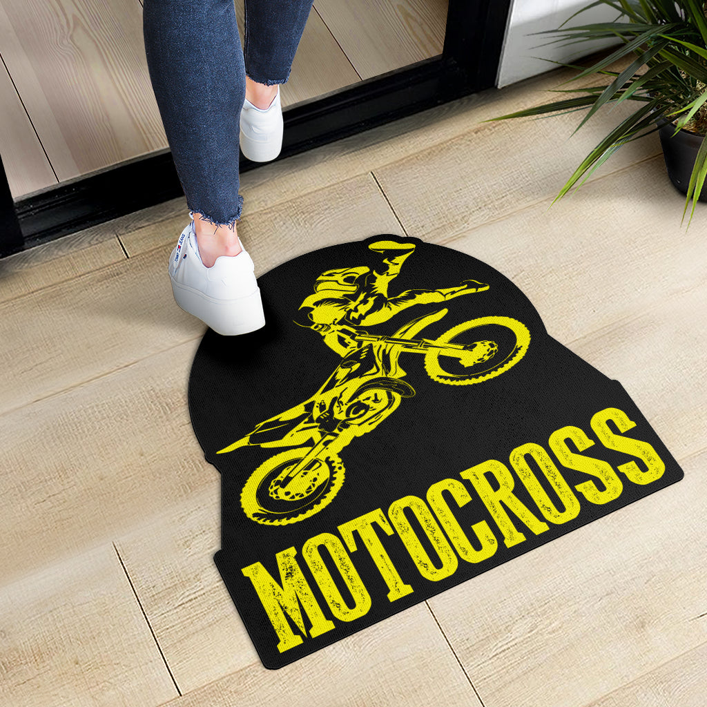 Custom Shaped Motocross Door Mat