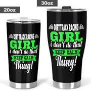 dirt track racing girl tumbler