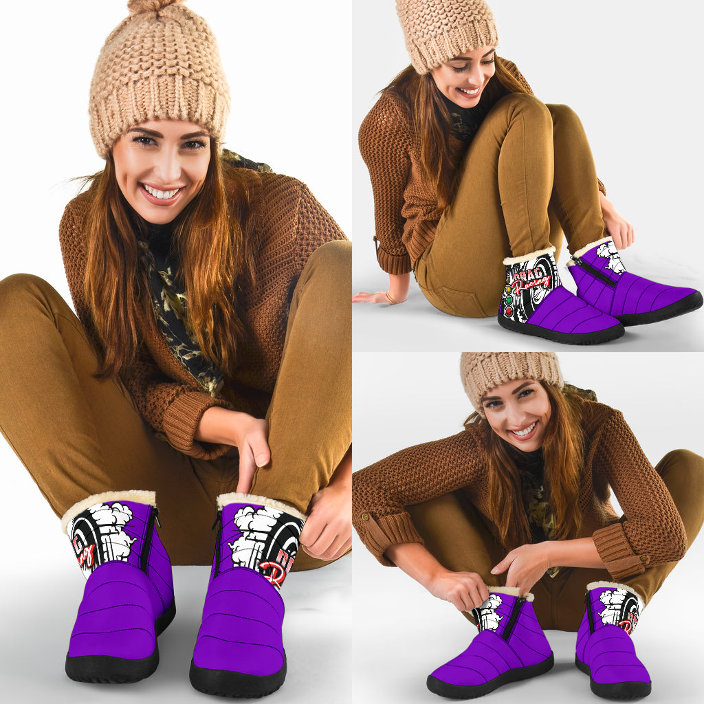 Drag Racing Cozy Winter Boots