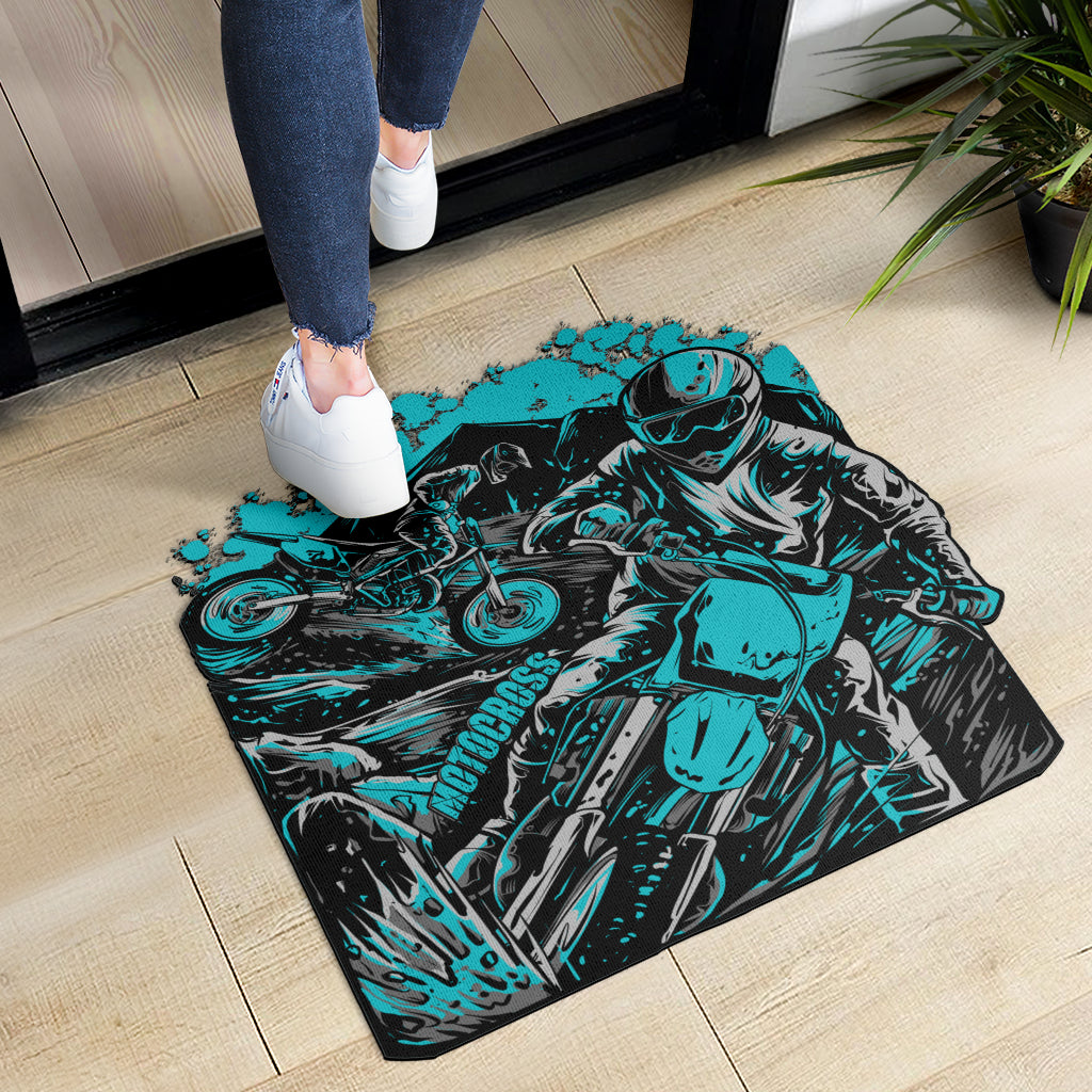 Custom Shaped Motocross Door Mat