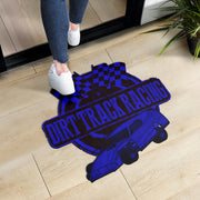 Custom shaped dirt modified door mat
