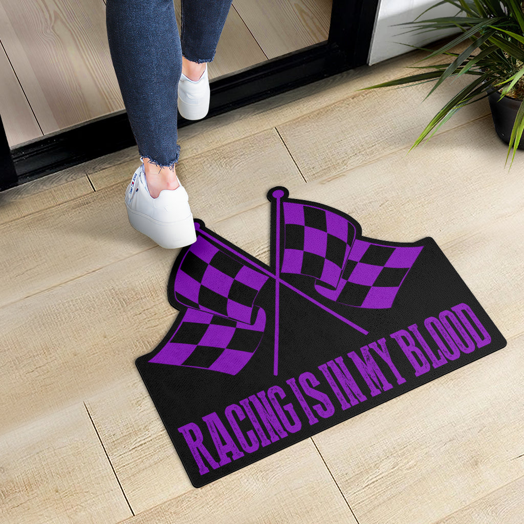 Racing Shaped Door Mats