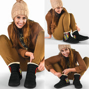 Drag Racing Heart Cozy Winter Boots