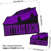 Custom shaped sprint car door mat