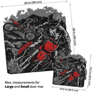 Custom Shaped Motocross Door Mat