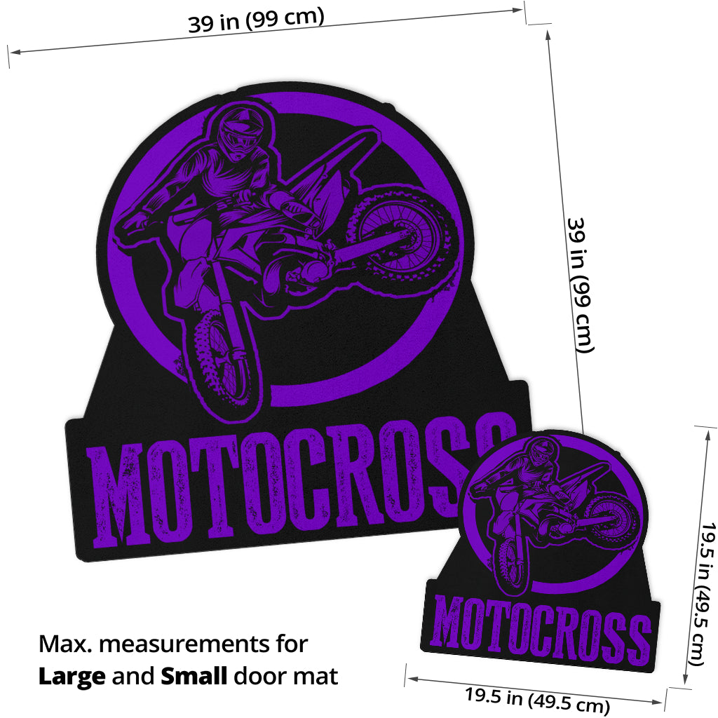 Custom Shaped Motocross Door Mat