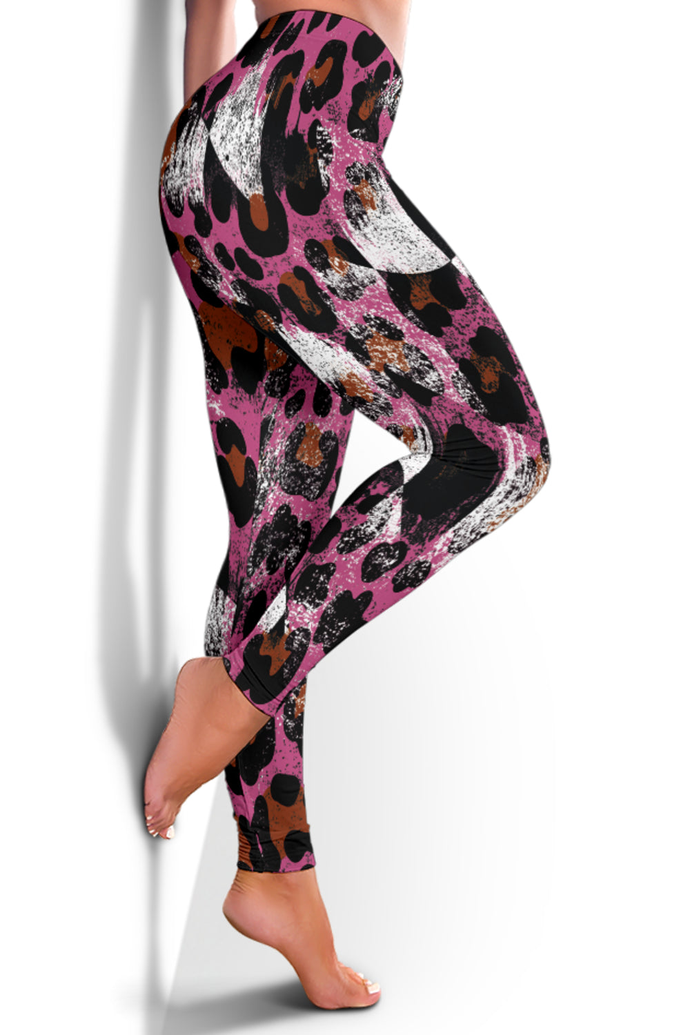 Racing Leopard Checkered Leggings