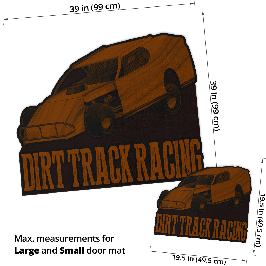 Custom shaped dirt modified door mat