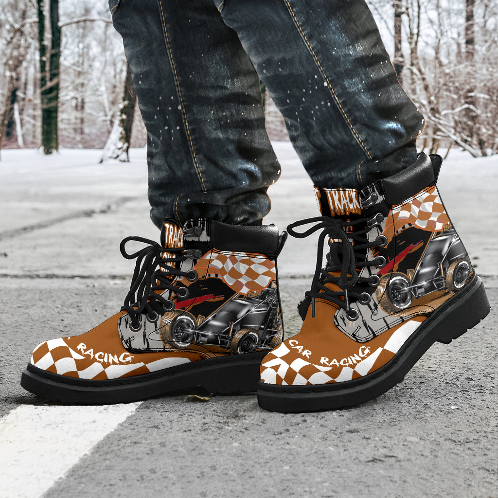 Sprint Car Racing All-Season Boots non wing car
