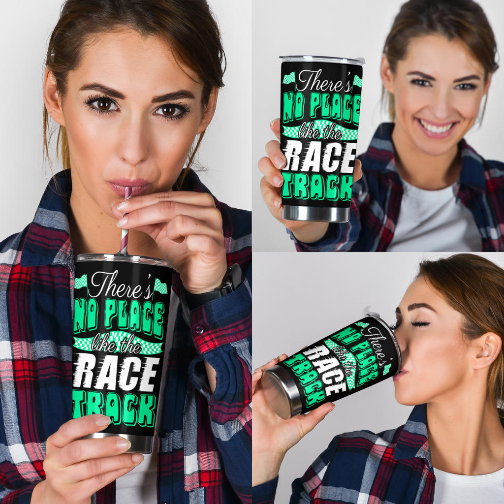 dirt track racing tumbler