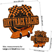 Custom shaped late model door mat
