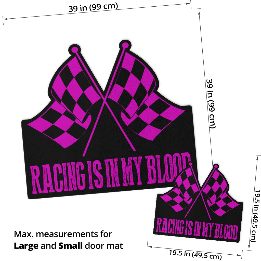 Racing Shaped Door Mats