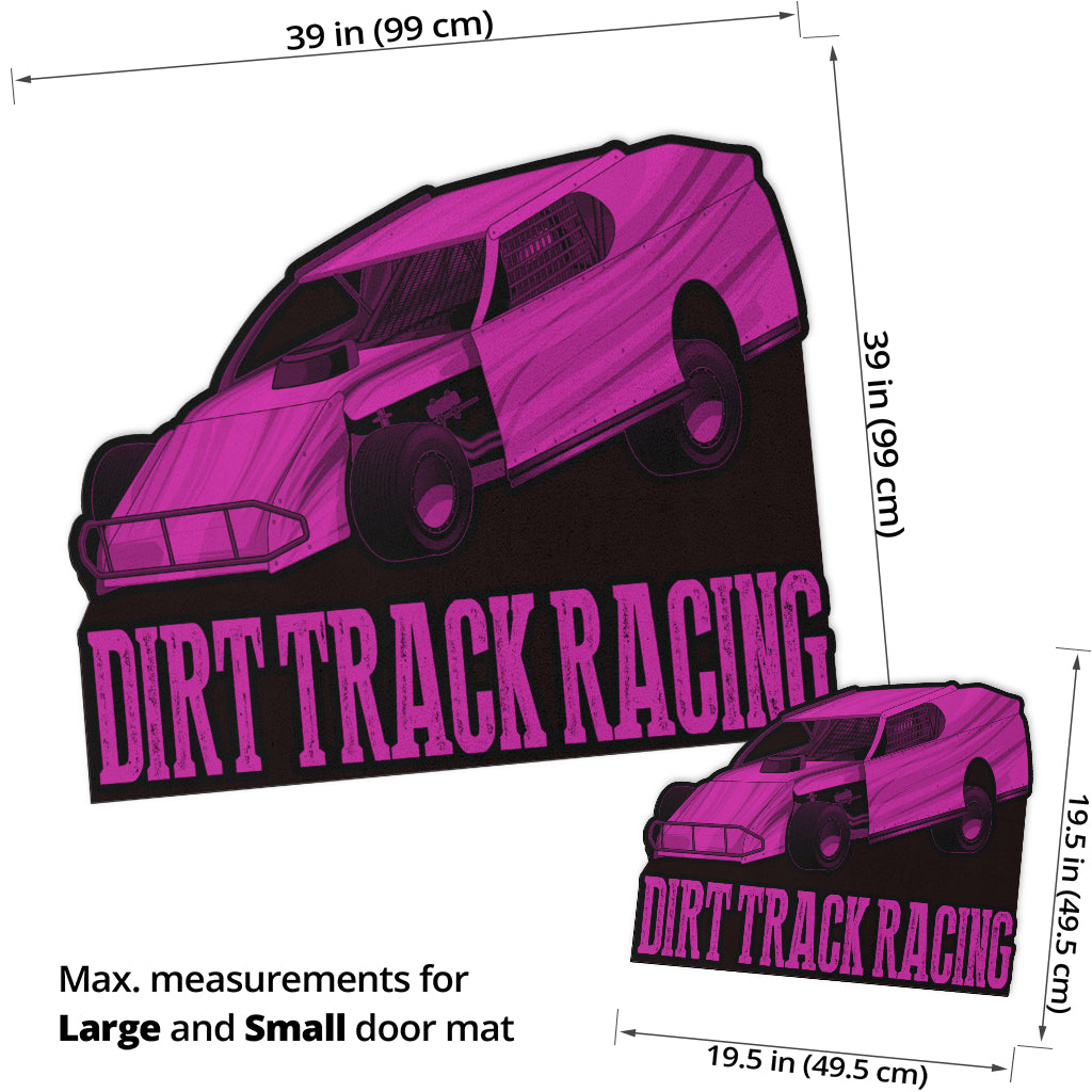 Custom shaped dirt modified door mat