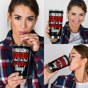 drag racing girlfriend tumbler