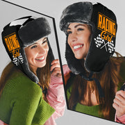 Racing Girl Checkered Trapper Hat