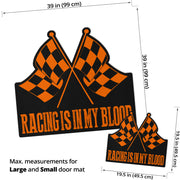 Racing Shaped Door Mats
