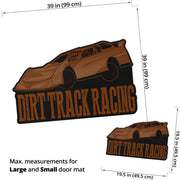 Custom shaped late model door mat