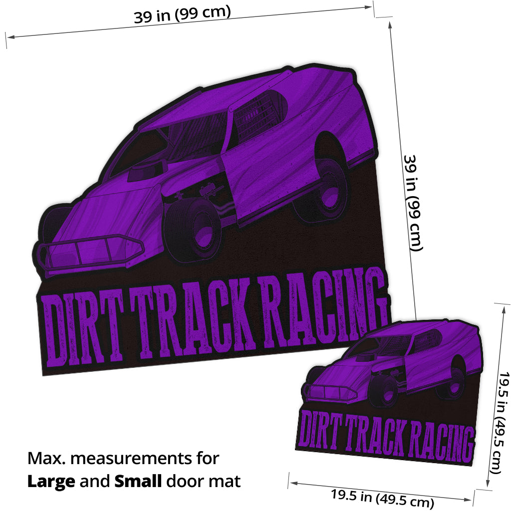 Custom shaped dirt modified door mat