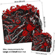 Custom Shaped Motocross Door Mat