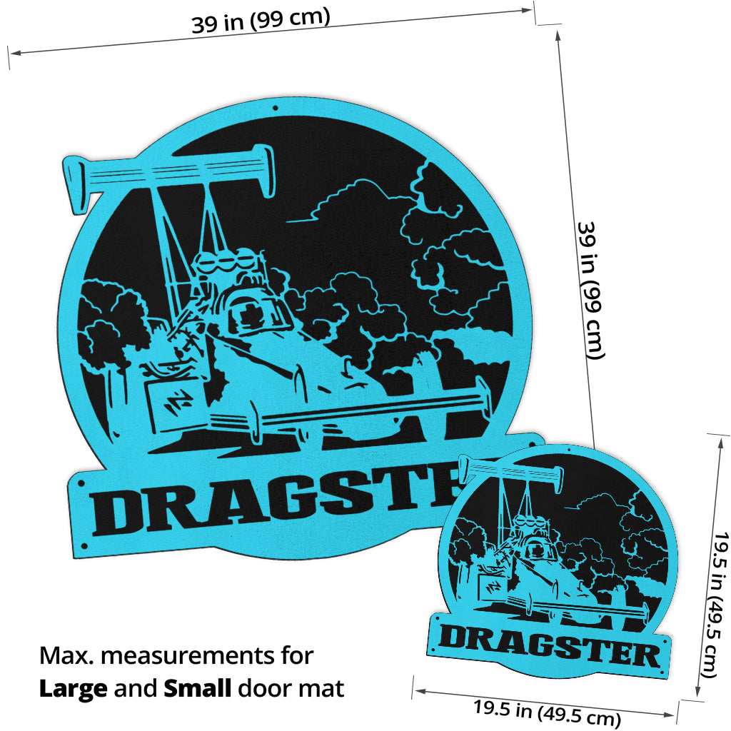Custom Shaped Dragster Door Mat