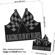 Racing Shaped Door Mats