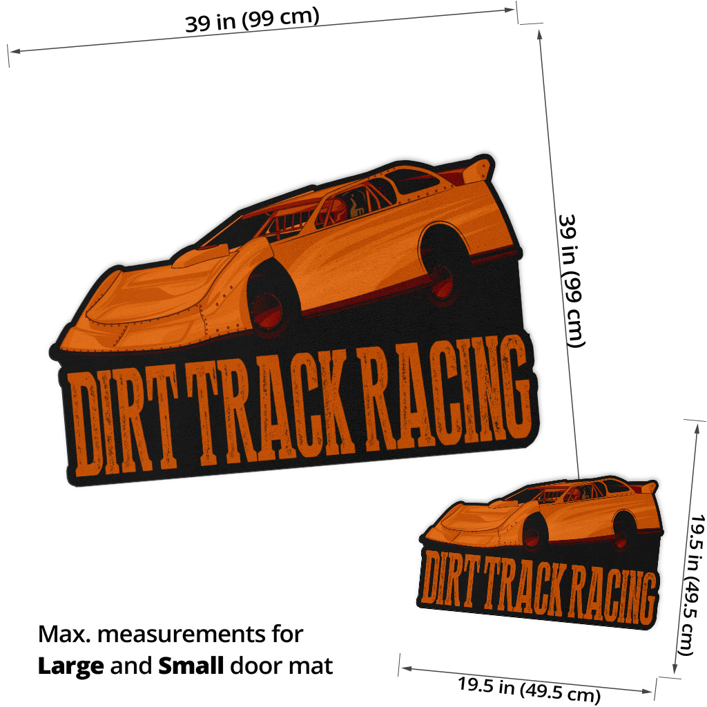 Custom shaped sprint car door mat