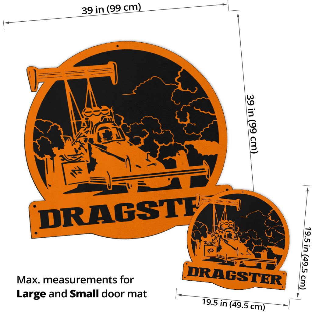 Custom Shaped Dragster Door Mat