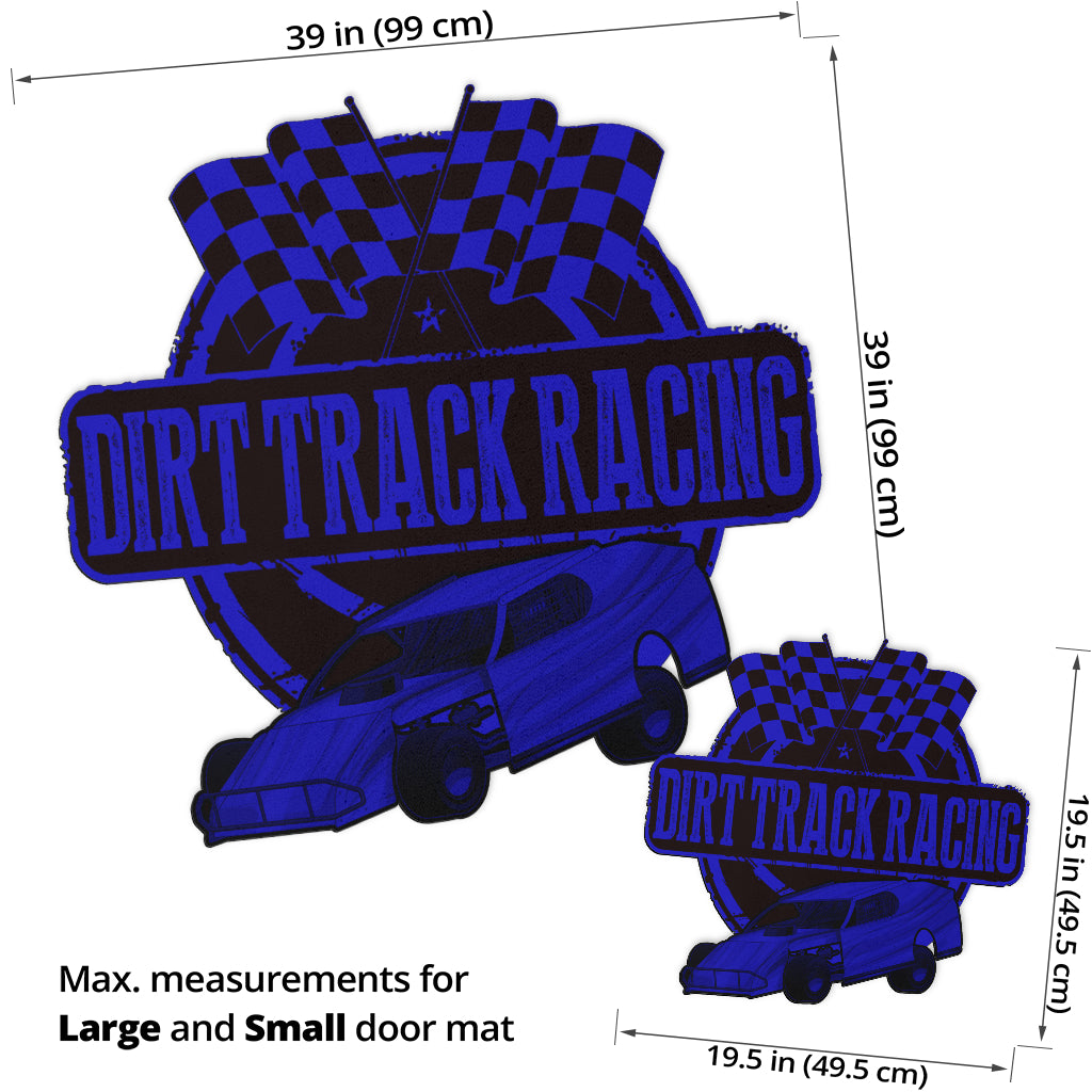 Custom shaped dirt modified door mat