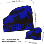 Custom shaped dirt modified door mat