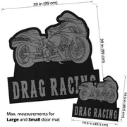 Custom Shaped Hayabusa Bike Door Mat