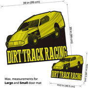 Custom shaped dirt modified door mat
